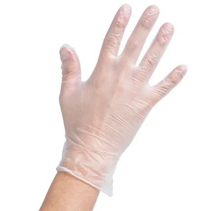 ALBASSAM 100PCS POWDER FREE VINYL GLOVES 