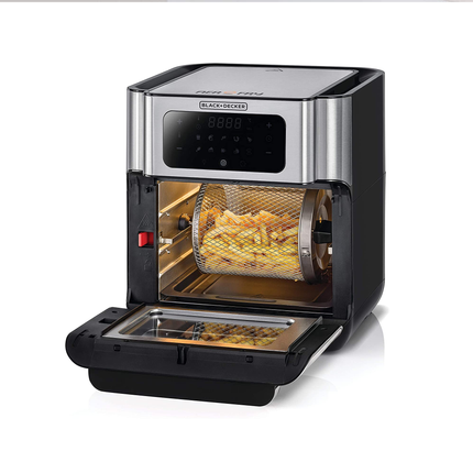 مقلاة هوائية وفرن رقمي من بلاك أند ديكر 12 لتر - 8 كيلو 1500 واط