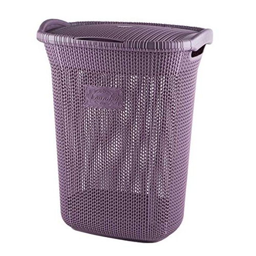 Laundry basket with lid 65 litres