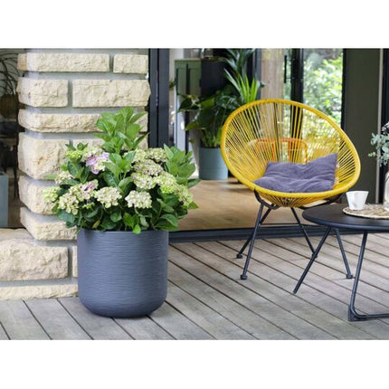 EDA  ROUND PLANTER-ANTHRACITE GREY  32.5L 40*38.5*36.8CM