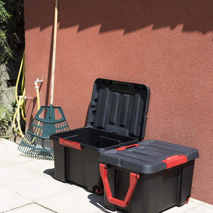 صندوق تخزين بعجلات من إيدا 120 لتر