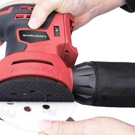 WORCRAFT CORDLESS ROTARY SANDER CRS-S20LI 20 V