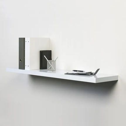 رف ديكور ابيض-بني-اسود