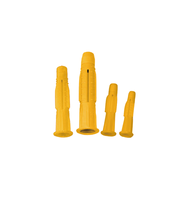 اسفين جبصين بلاستيكية صفراء 6 مم × 36 مم