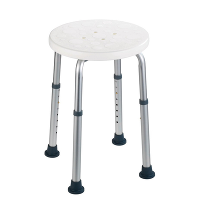 مقعد حمام سيكيورا 45.5 × 39.5-57.5 سم من وينكو  أبيض/فضي