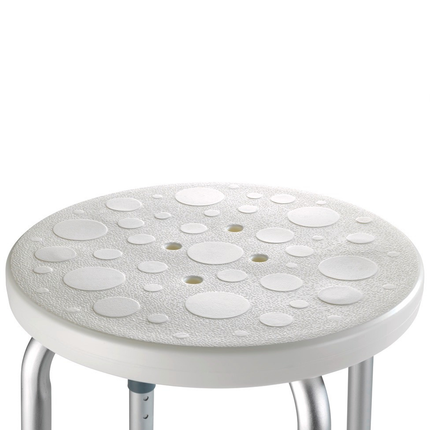 مقعد حمام سيكيورا 45.5 × 39.5-57.5 سم من وينكو  أبيض/فضي