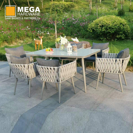 LUXURY GARDEN DINING SET - 7 PIECES