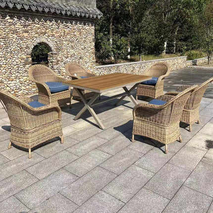 طقم سفرة فاخر للحديقة - 7 قطع