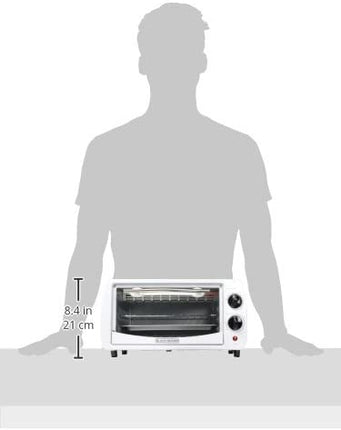 BLACK+DECKER TOASTER OVEN TRO1000-B5 9 LITER MICROWAVE OVEN, WHITE