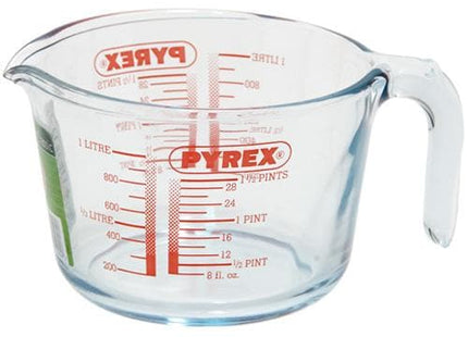 1 liter pyrex glass measuring jar