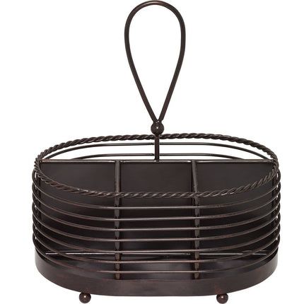 MIKASA GOURMET 10 INCH ROPE NAPKIN FLATWARE CADDY