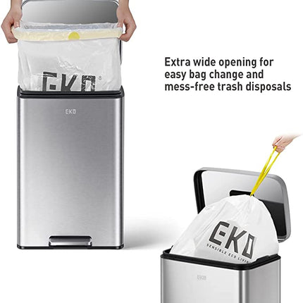 EKO MADISON STEP BIN_BLACK EK9361MMT  50L