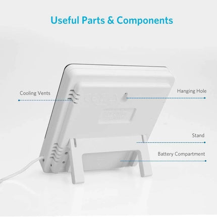 DIGITAL THERMOMETER WHIT HYGROMETER INDOOR OUTDOOR (-50 / 70+ )
