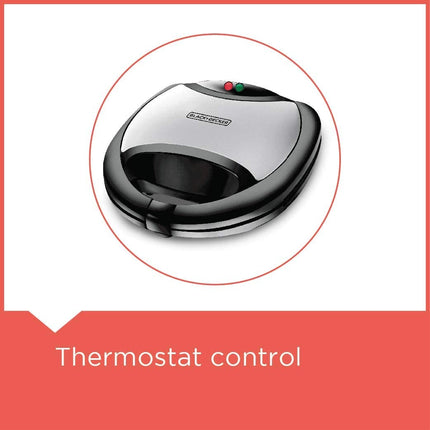 Black &amp; Decker 2-slot grill, 750 watts