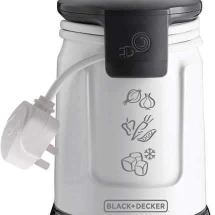 Black &amp; Decker Quad Blade Chopper 0.5L 500W Black/White/Clear 