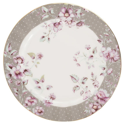 KATIE ALICE DITSY FLORAL SIDE PLATE GRAY 