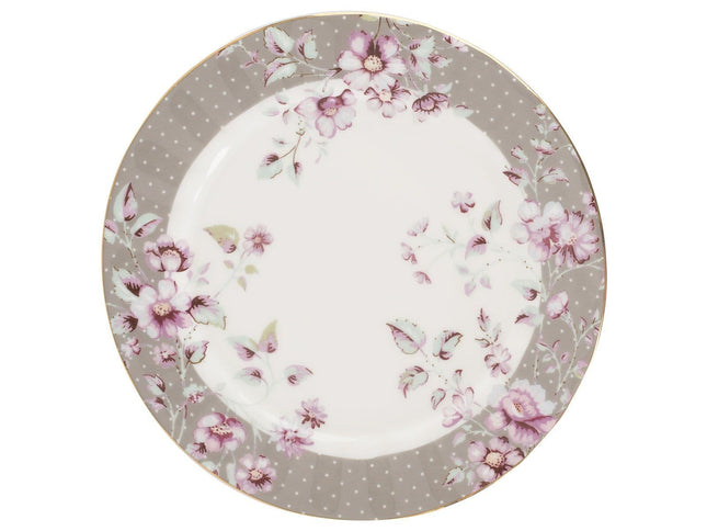 KATIE ALICE DITSY FLORAL SIDE PLATE GREY