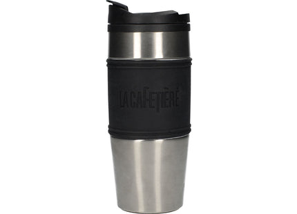LA CAFETIERE 450ML TRAVEL FLASK PP INNER STAINLESS STEEL OUTER SILVER