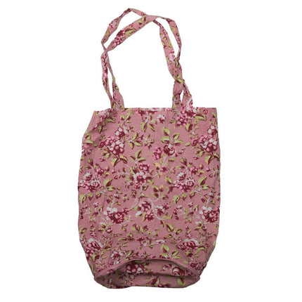 KATIE ALICE DITSY FLORAL COTTON FOLDAWAY BAG PINK (β)