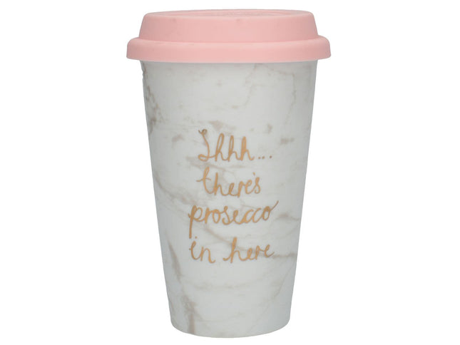CREATIVE TOPS AVA &amp; I TRAVEL MUG - SHHH¦THERES PROSECCO IN HERE 