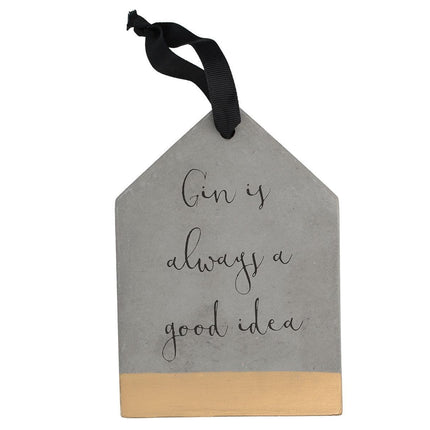 CREATIVE TOPS AVA & I CONCRETE HOUSE HANGING SIGN