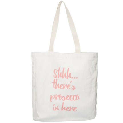 CREATIVE TOPS AVA & I CANVAS BAG - SH......THERES PROSECCO IN HERE (β)