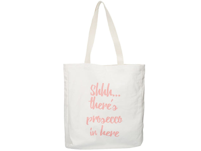 CREATIVE TOPS AVA &amp; I CANVAS BAG - SH......THERES PROSECCO IN HERE (β)