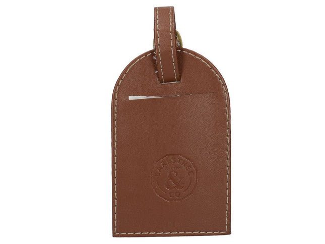 CREATIVE TOPS EARLSTREE &amp; CO LEATHER LUGGAGE TAG (β) 
