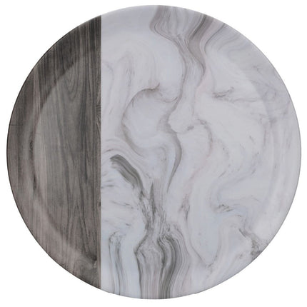 Creative Tops Grey Marble Wood Mix Round Matte Tray