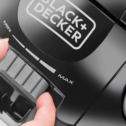 مكنسة كهربائية 1380 واط وسعة 1.6 لتر من بلاك أند ديكر، رمادي