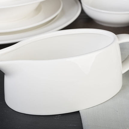 M By Mikasa Porcelain Gravy Boat, 18.5 x 9.5 cm (7 Inch x 3.75 Inch)