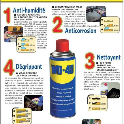 WD-40 200ML MULTI-PURPOSE RUST REMOVER AND LUBRICANT  