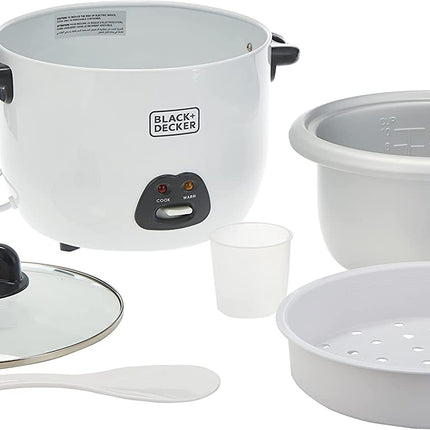 Black & Decker Rice Cooker 1.8L White 