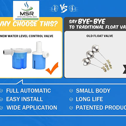 MSR 1/2 INCH AUTOMATIC WATER LEVEL CONTROL VALVE