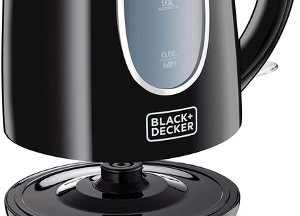Black &amp; Decker Electric Kettle, 2200 Watts - Black, 1.7 Liters 