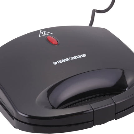 Black &amp; Decker 2-Slice Non-Stick Sandwich Maker 600W Black 