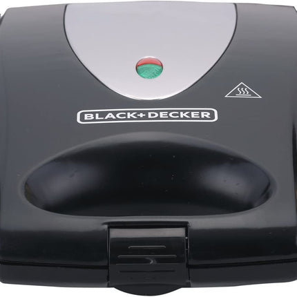 BLACK $ DECKER 4 SLOT SANDWICH MAKER, 1400 WATTS - BLACK TS4080-B5