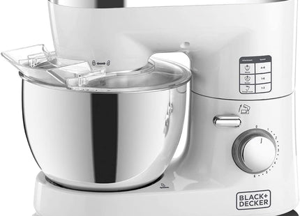 Black &amp; Decker vertical mixer and mixer, 1000 watts, 6 speeds, with stainless steel bowl 