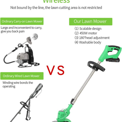 ماكينة قص و تشذيب العشب 2 بطارية 21 فولت 3000 مللي أمبير