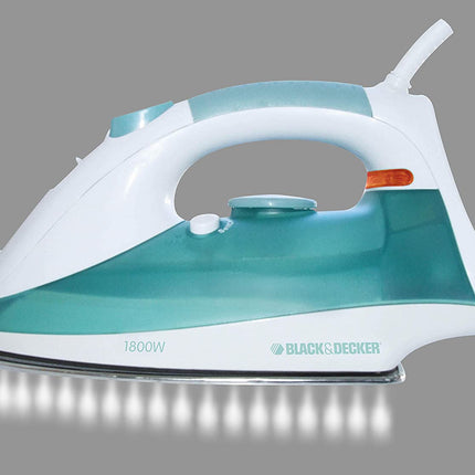 مكواة بخار بلاك أند ديكر 1600 واط غير لاصقة للملابس