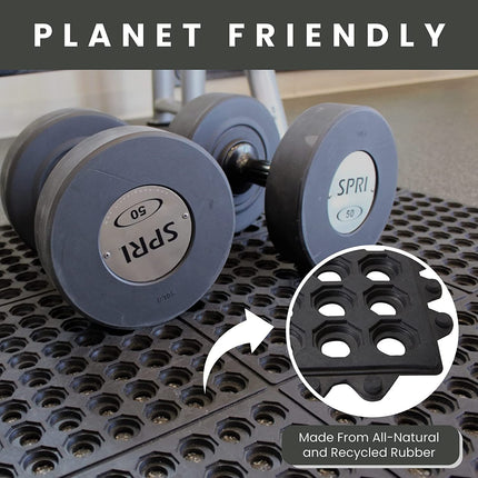 دعسة الأرضيات المطاطية المتشابكة 90 * 90 سم