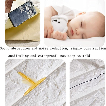 70 * 77 3D Foam Waterproof Wall II جدران