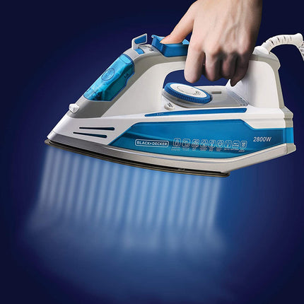 مكواة بخار بلاك أند ديكر مع طريقة الإغلاق التلقائي و مانع التنقيط 2800 واط