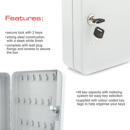 خزانة مفاتيح للحائط 48 مفتاح