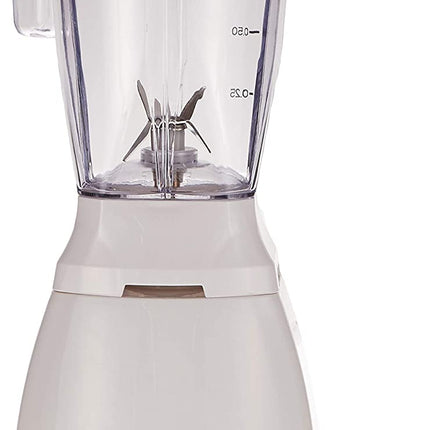 BLACK+DECKER 400W BLENDER WITH GRINDER, WHITE - BL405-B5