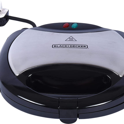Black &amp; Decker 2-Slice Sandwich Maker 750 Watt, Black 