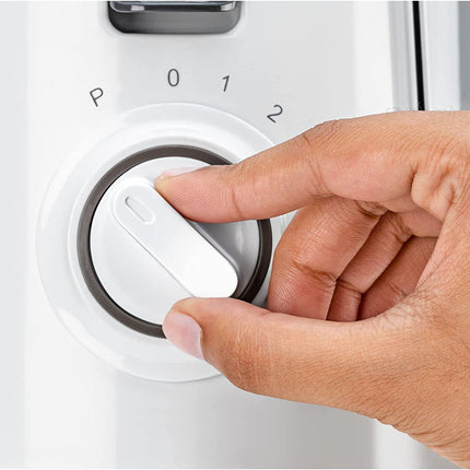 عصارة بلاك اند ديكر 250 واط مع مجرى تغذية كبير، ابيض/رمادي