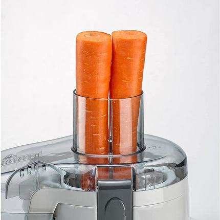 عصارة بلاك اند ديكر 250 واط مع مجرى تغذية كبير، ابيض/رمادي