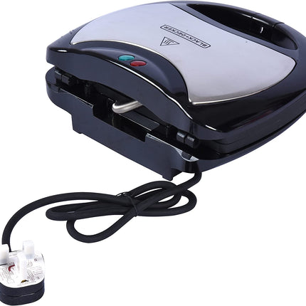 Black &amp; Decker 2-Slice Sandwich Maker 750 Watt, Black 