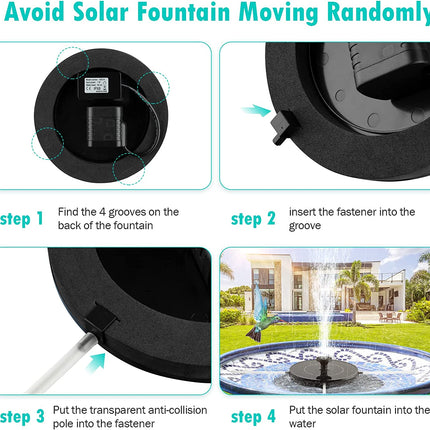 مضخة نافورة بطاقة الشمسية  1.4 واط